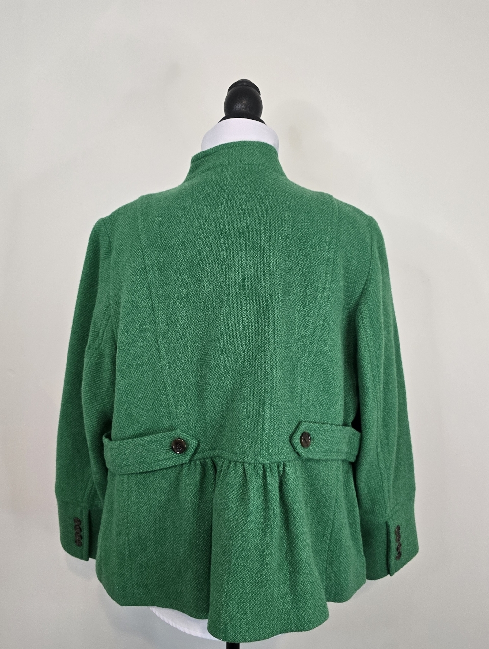 Talbots wool blend jacket green preppy old money classic fall polished - Picture 10 of 14